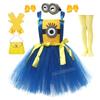 Girl Yellow Figurine Costume Ping-pong Skirt Party Stage Performance Skirt Tutu Skirt Anime Halloween Cosplay Costume