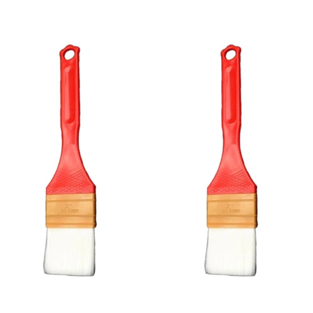 

2Pcs Uniform Brushing Soft Bristle Brush High Elastic Brush Water Silk Brush Wall Painting 2 Inch