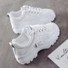 Muffin shoes spring new fashion solid color sports little white shoes thick sole heightening casual women's shoes