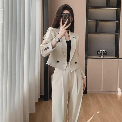 Damsuit 2024 Höst/Vinter Koreansk Smal Passform Lyxig Arbetsklädsel
