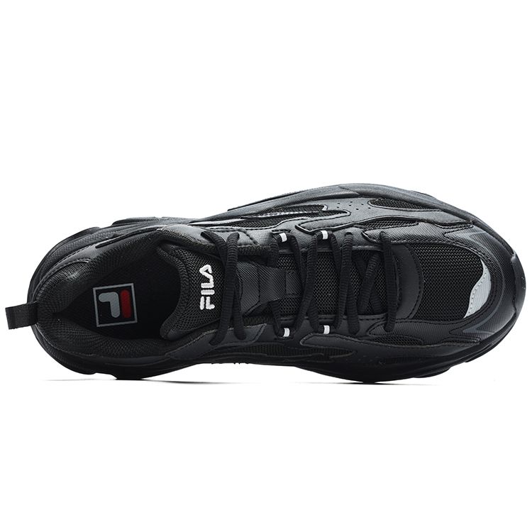 Fila Y2K Reflective Retro 3M Time Fabric Synthetic Leather Lightweight Low-Top Lifestyle Casual Shoes Men Sneaker Black F12M312103FBK