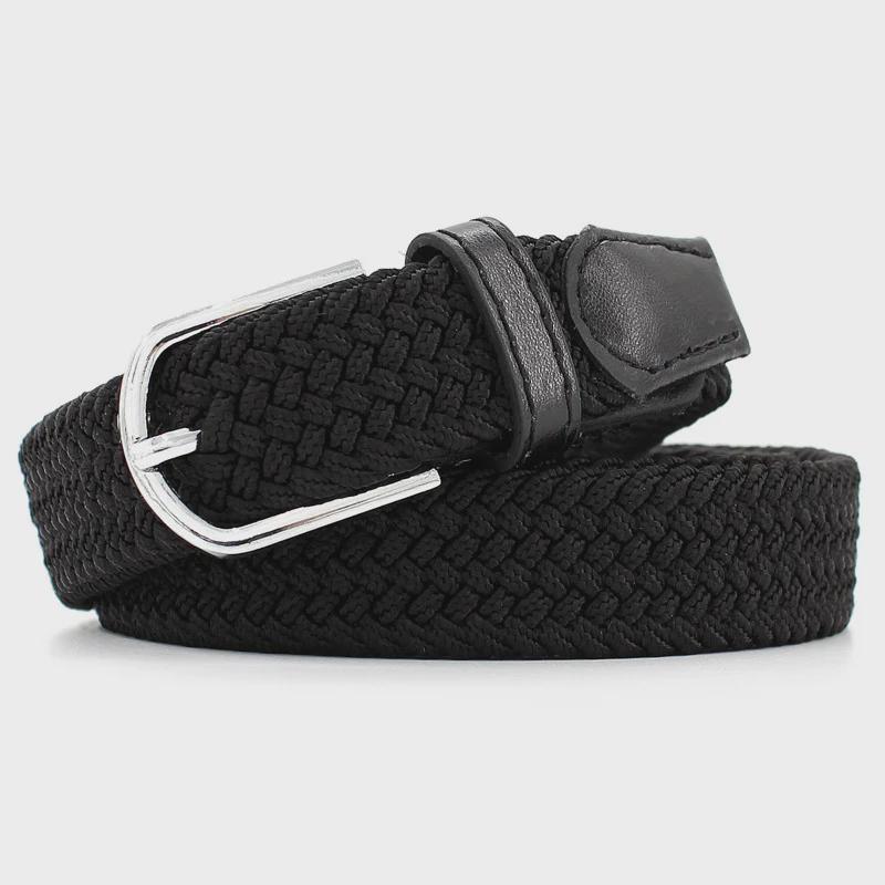 Korean Fashion Elastic Braided Belt - Unisex, Versatile, Decorative, One-Piece