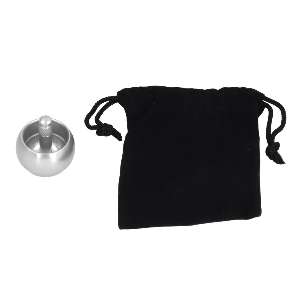 2pcs Gyroscopes Stainless Steel Automatic Flip Mushroom Shape Exquisite Metal Top with Storage Bag