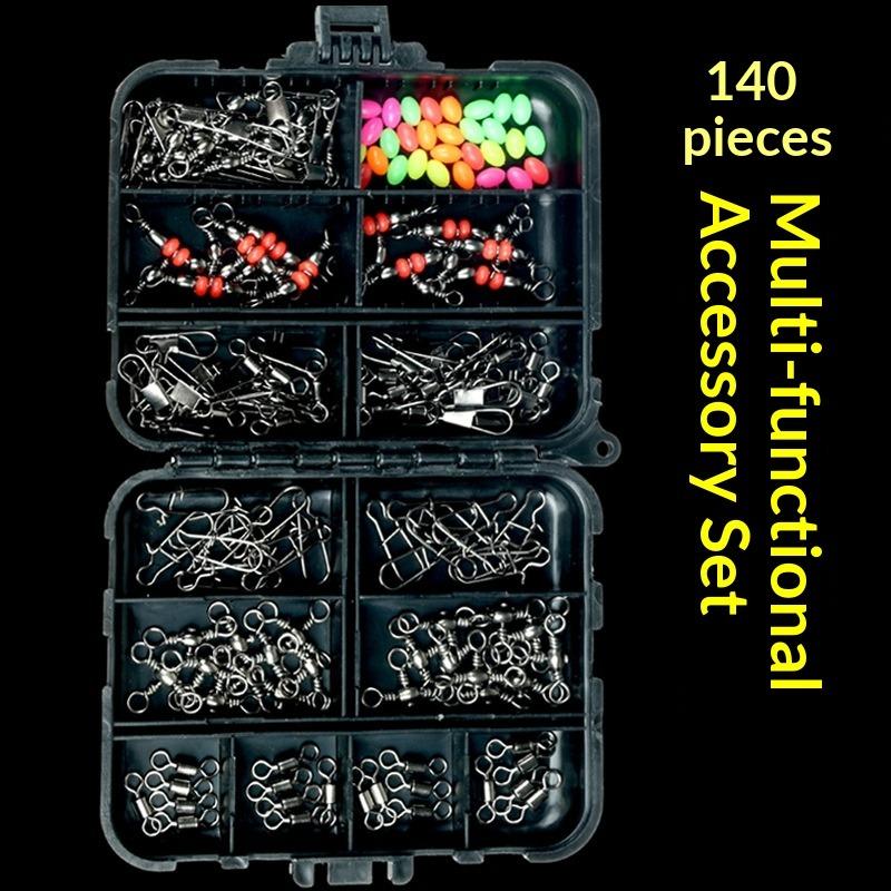 177 Fishing Accessories Set, Crank Hook Sea Fishing Space Beans, Lead Drop Swivel, Luya Sea Fishing