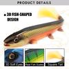 Spinpoler Bombshad Τετράγωνη Ουρά Swimbait Shad Πεσκέτα για Πίκα 14cm 18cm Εκτύπωση Σιλικόνη Τεχνητό Για Μεγάλη Αλιεία Θαλάσσης Wobbler