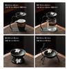 Ensemble Passoire à Thé en Céramique Noire – Filtre en Céramique de Style Japonais avec Cadre en Fer et Tasse d'Équité pour le Thé Gongfu