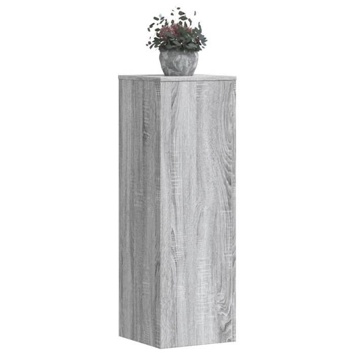 VidaXL Support pour plantes sonoma gris 33x33x100 cm bois d'ingénierie, support de fleurs, support de pot de plante, support 852956