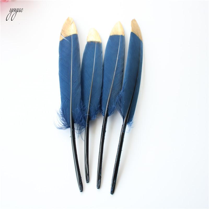 

Gold Dipped Mint Green Duck Feathers Goose Feathers For Crafts 10-15cm/4-6inch Natural Feather Plumes For Jewelry Making Decor 10 PCS