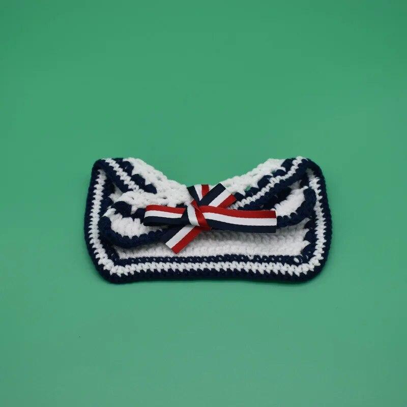 DIY Pletení z vlny Horký prodej Jednoduchá Móda Kočka Štěně Sváteční Dekorativní Šátek Dětská Mašlička