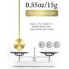 NiHome Quartz Wall Clock Pendulum Replacement - Aluminum Traditional Mechanical Retro Clock With High Gloss Pendulum (Gold)