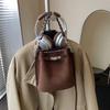 IELGY Ladies Messenger Bag Retro Casual All-Match Portable Bucket Bag