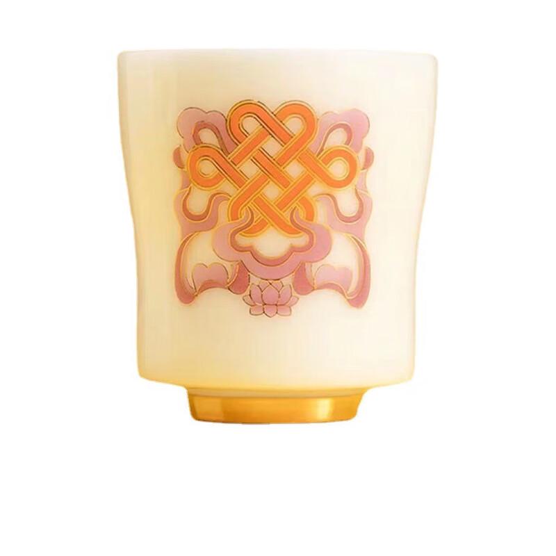 Dehua Mutton Fat Jade White Porcelain Lotus Master Teacup