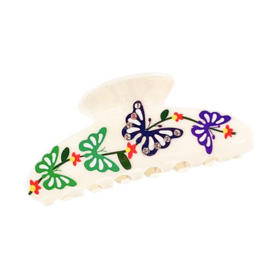 Cartoon Animal Pattern Hand-painted Design Ring Acrylic White 1 Pc