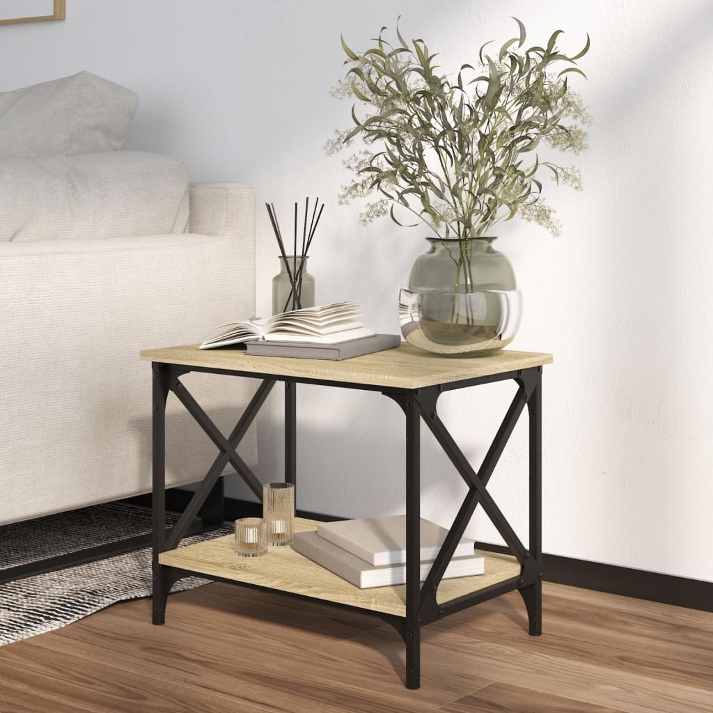 Side Table Sonoma Oak 55 x 38 x 45 cm Particleboard