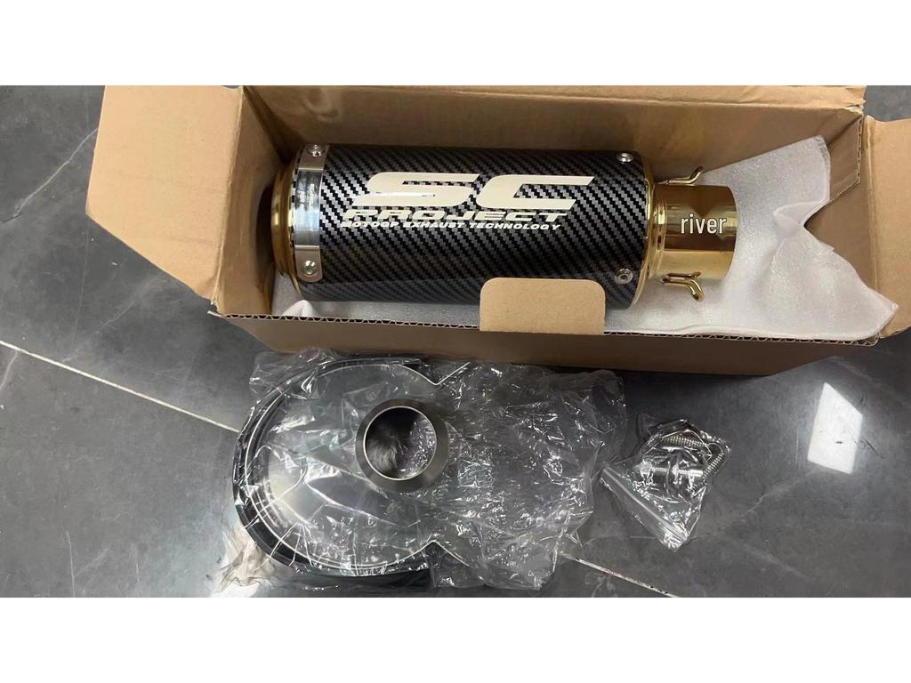 Universal SC Street Motorcycle Exhaust Tailpipe for Yamaha, Kawasaki, Honda