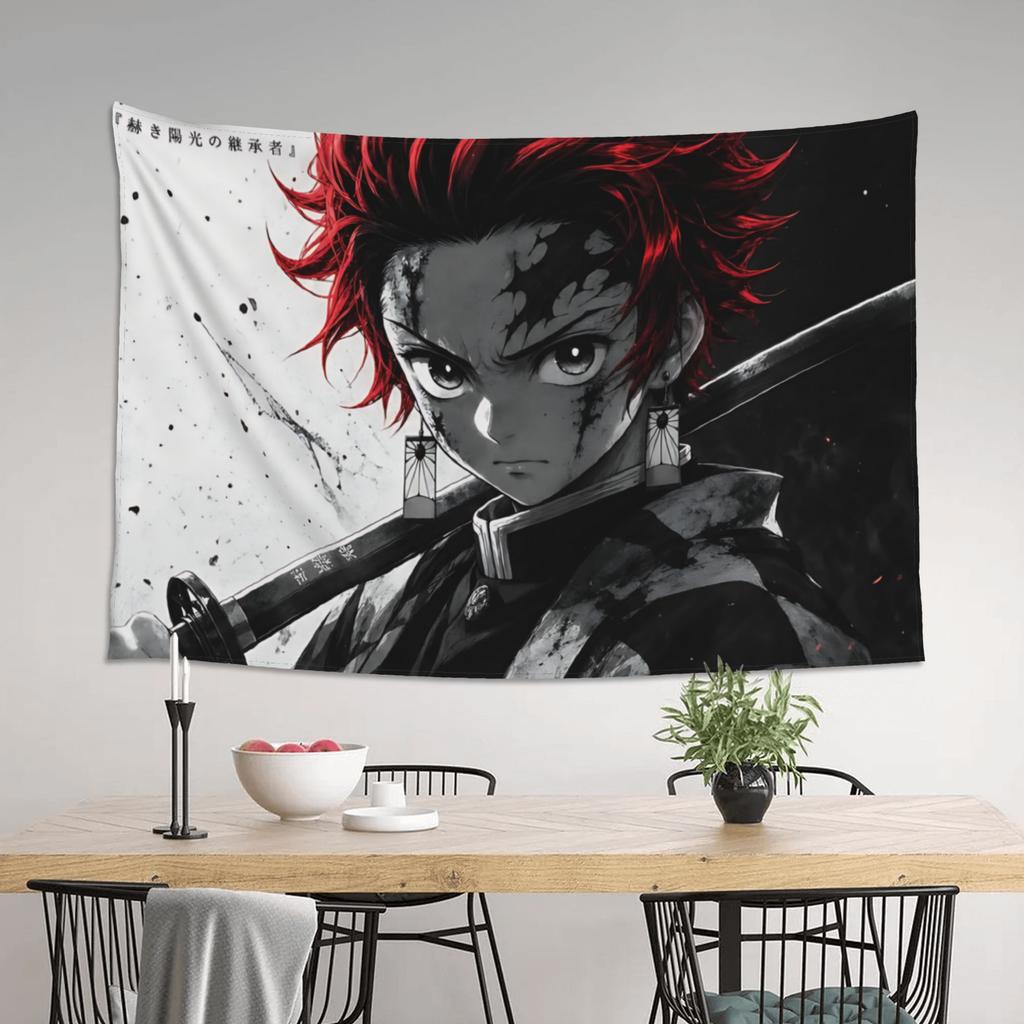 Halloween Demon Slayer Cutecore Tapestry Room Decoration Home Decoration Tapestry Decor Accessories Cute Room Decor