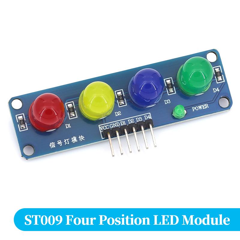 Stlxy DC 3.3-5V ST009 Four Position LED Module Signal Light Electron Traffic Light Module for Electronics Projects