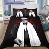 American rapper Pattern Bedding Quilt Set Quilt Cover Pillowcase Home Decoration Birthday Gift (1 * duvet cover + 2 * pillowcase, without core)