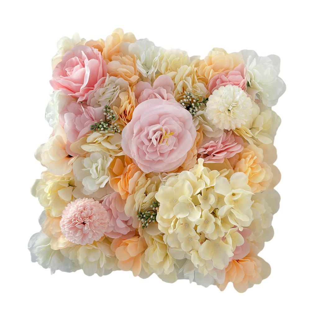Flower Wall Panel Romantic Banquet DIY Background 13.78inchx13.78inch Table Runner Decor for Wedding Event Stage Ceremony Home