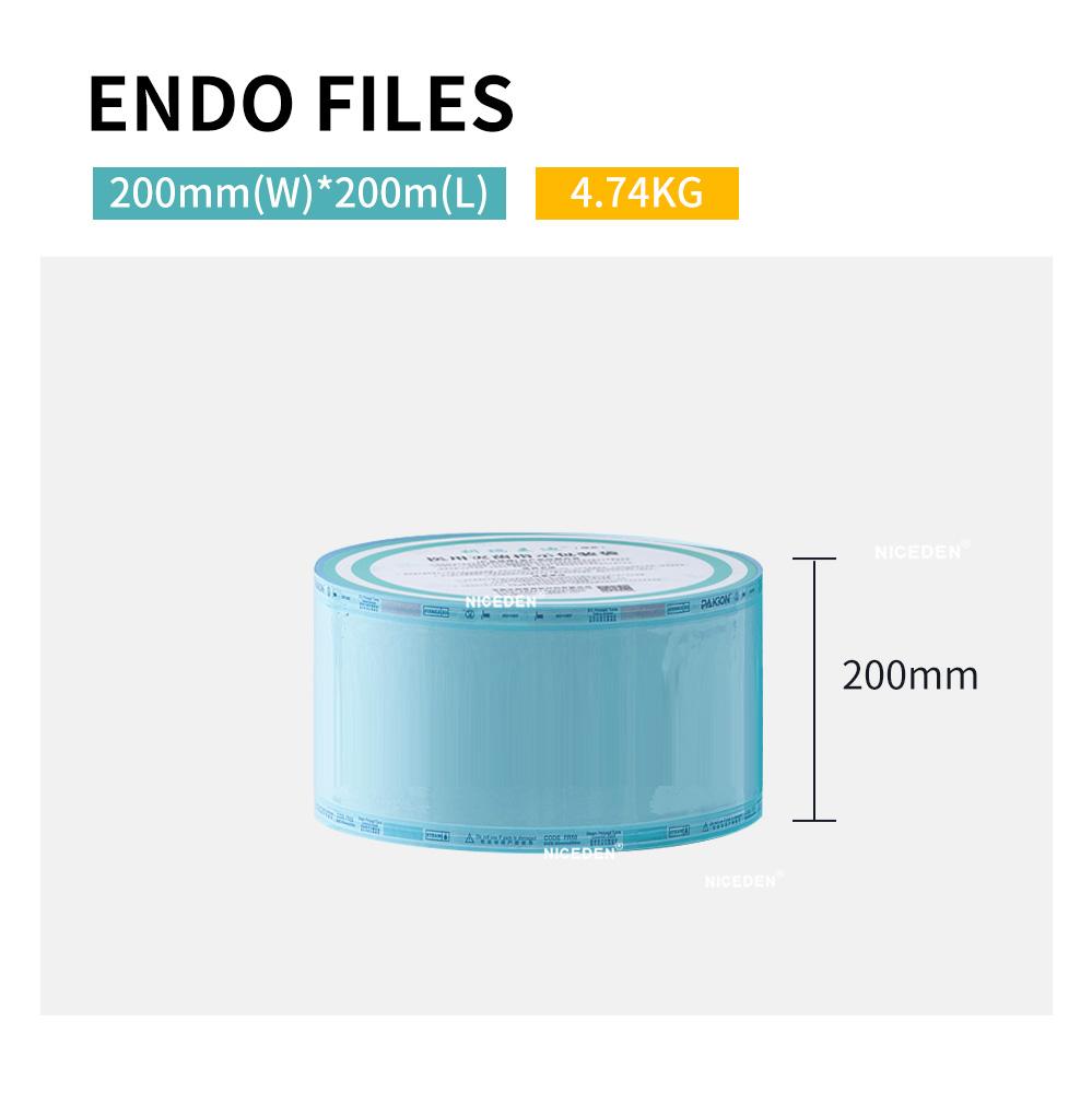 Niceden 14 Inches Hot Selling Medical Devices Packaging Pouch Dental Steam Eto Autoclave Heat Sealing Sterilization Flat Rolls Reel