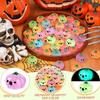 Geister Leuchtende Kürbisdekorationen Einfache DIY Halloween Familienparty Dekoration Handgemacht