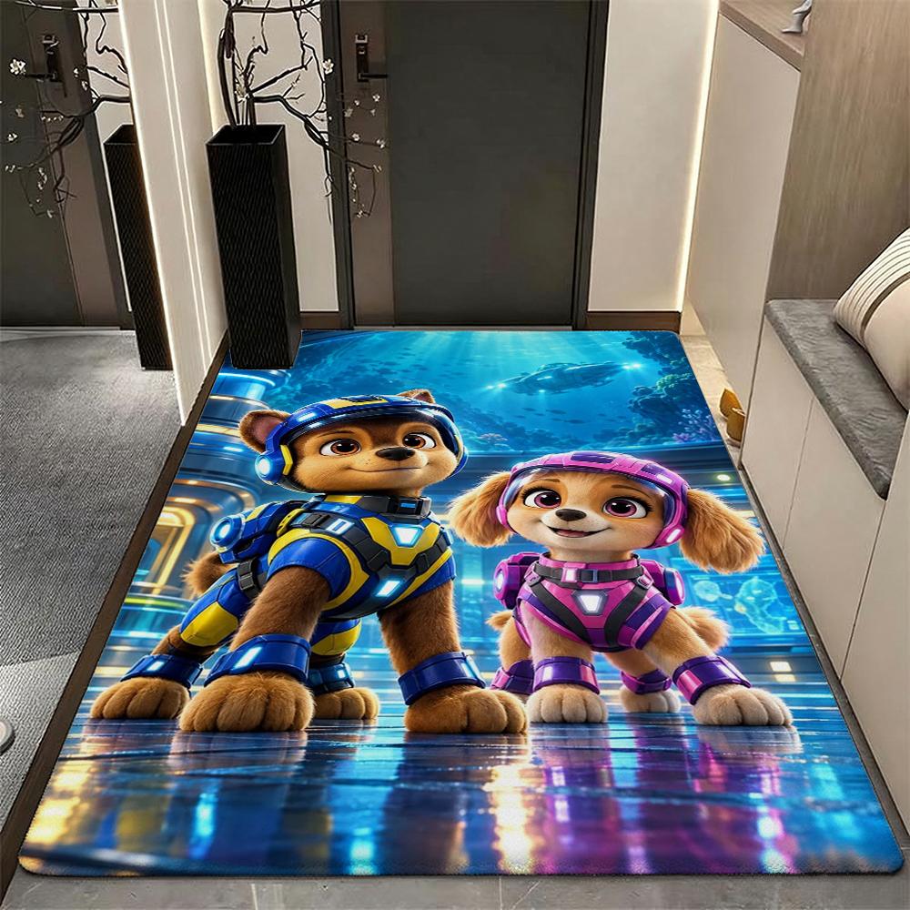 Paw Patrol Pups' Happy Time Patterned Rug Durable Stainresistant Carpet For Hallway Balcony Study Home Party Decor Birthday Gift