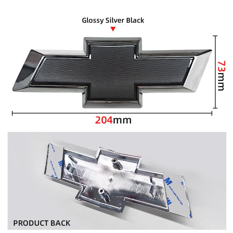 129mm 150mm 195mm 204mm 208mm 228mm Car Front Logo Grill Rear Bumper Tail Door Trunk Emblem Sticker 3D Accessories For Chevrolet
