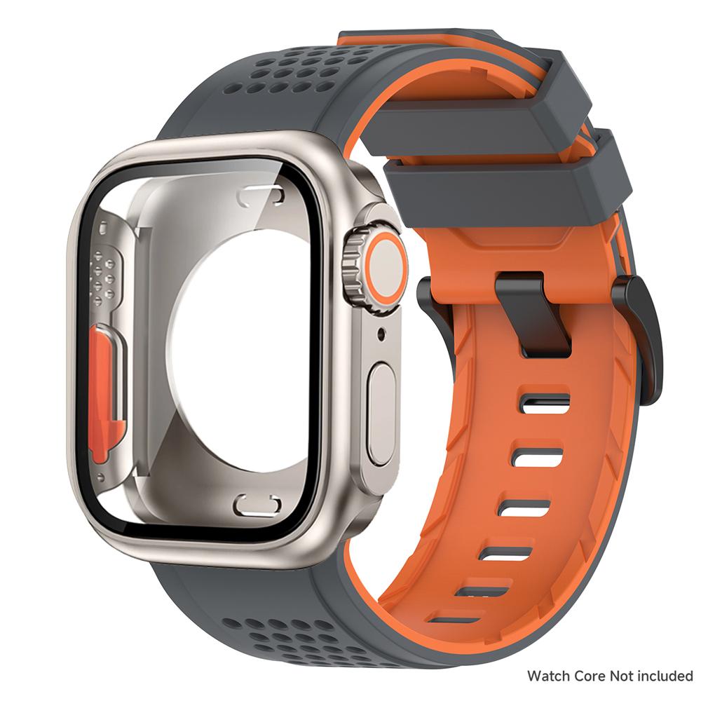 Case+Silicone Strap for Apple Watch Band Ultra 3 49mm 46 45 44 41mm Protective Case Bracelet for Iwatch 11 10 9 8 7 6 54 SE3