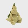 Adorable Shy Green Dinosaur Plush Toy - Perfect Holiday Gift