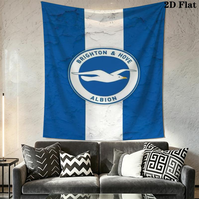 Brighton Wall Tapestry Aesthetic Wall Hanging Printed Fabric Blanket Decorative Tapestries for Bedroom Living Room Home Decor