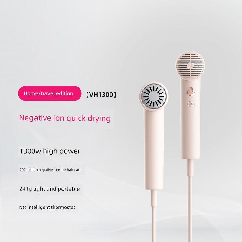 

Vgo High-Speed Mini Hair Dryer Portable for Business Trips and Travel, Negative Ion Student Compact Mini Hair Dryer Pink
