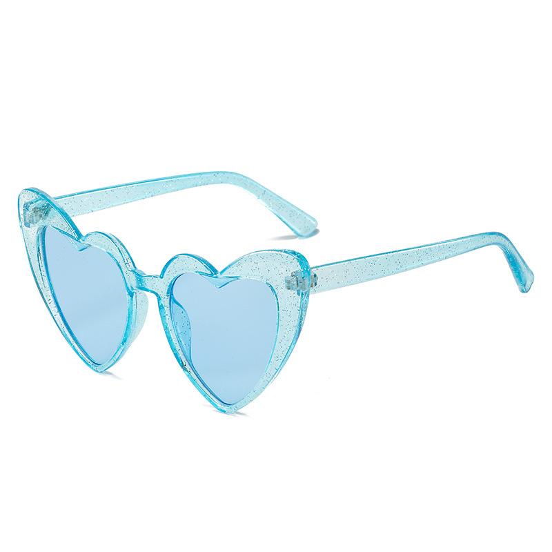 New Large heart Sunglasses Women Vintage Brand Designer Sun Glasses Shades Female UV400  Funny versatile sunglasses