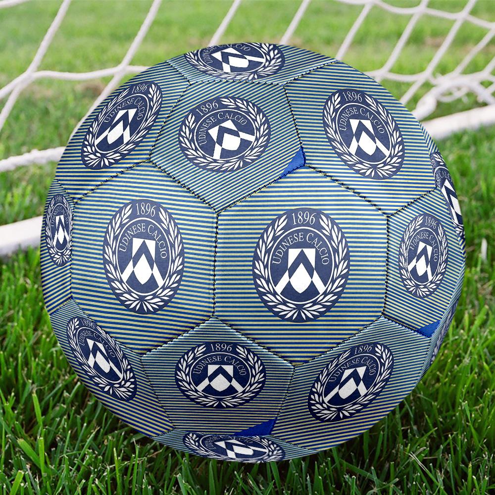 1pc Udinese CalcioIndoor Soccer Ball Colorful All Ages Machine Stitched PVC Competition Ready Durable High-Bounce HE3