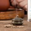 Chinese Mini Incense Burner Pot Table Ornament Decorative Handmade Compact Incense Cone Holder for Livingroom Sturdy