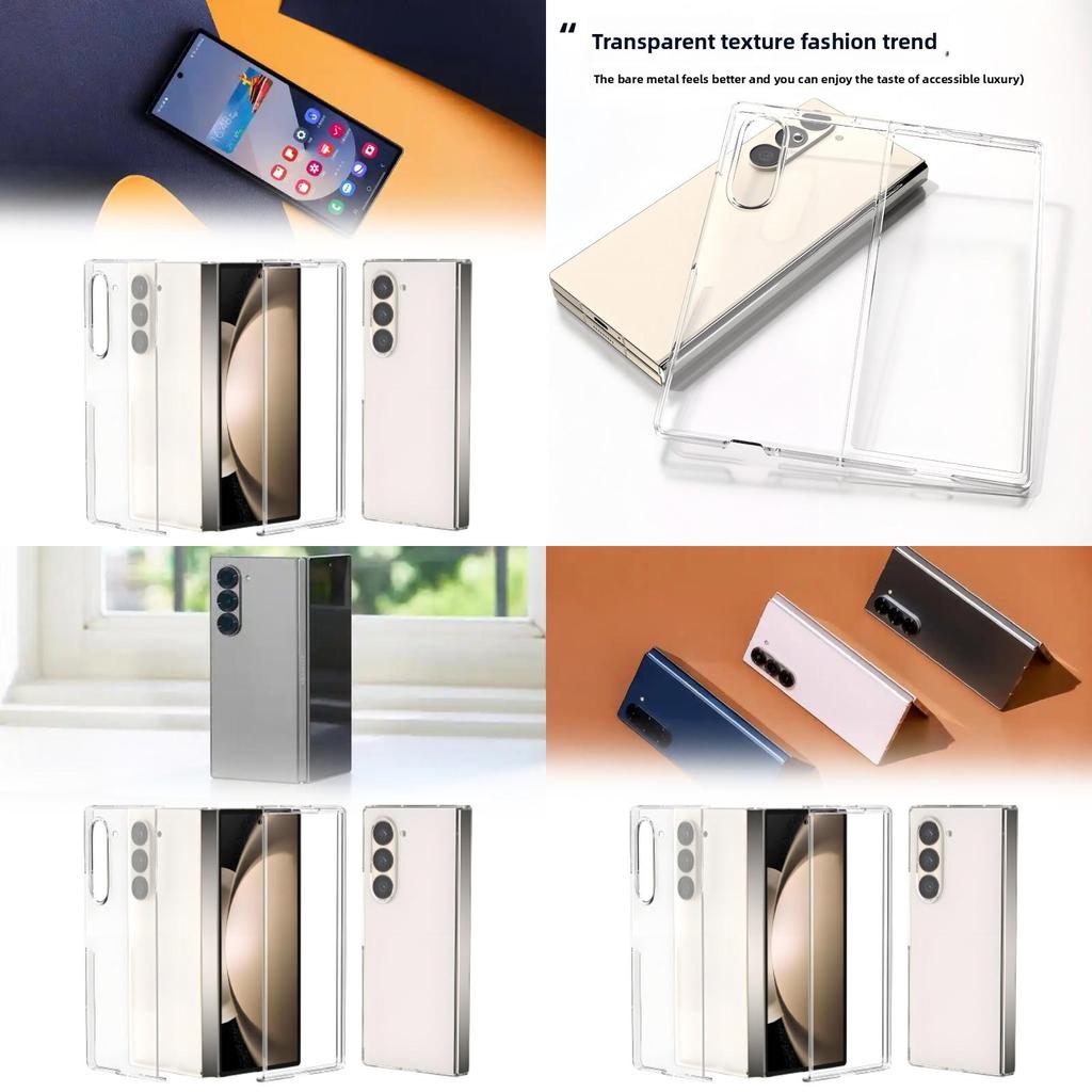 For Samsung Galaxy Z Fold Foldable Phone Cover With Transparent Flip Design And Impact Resistance For Daily Use