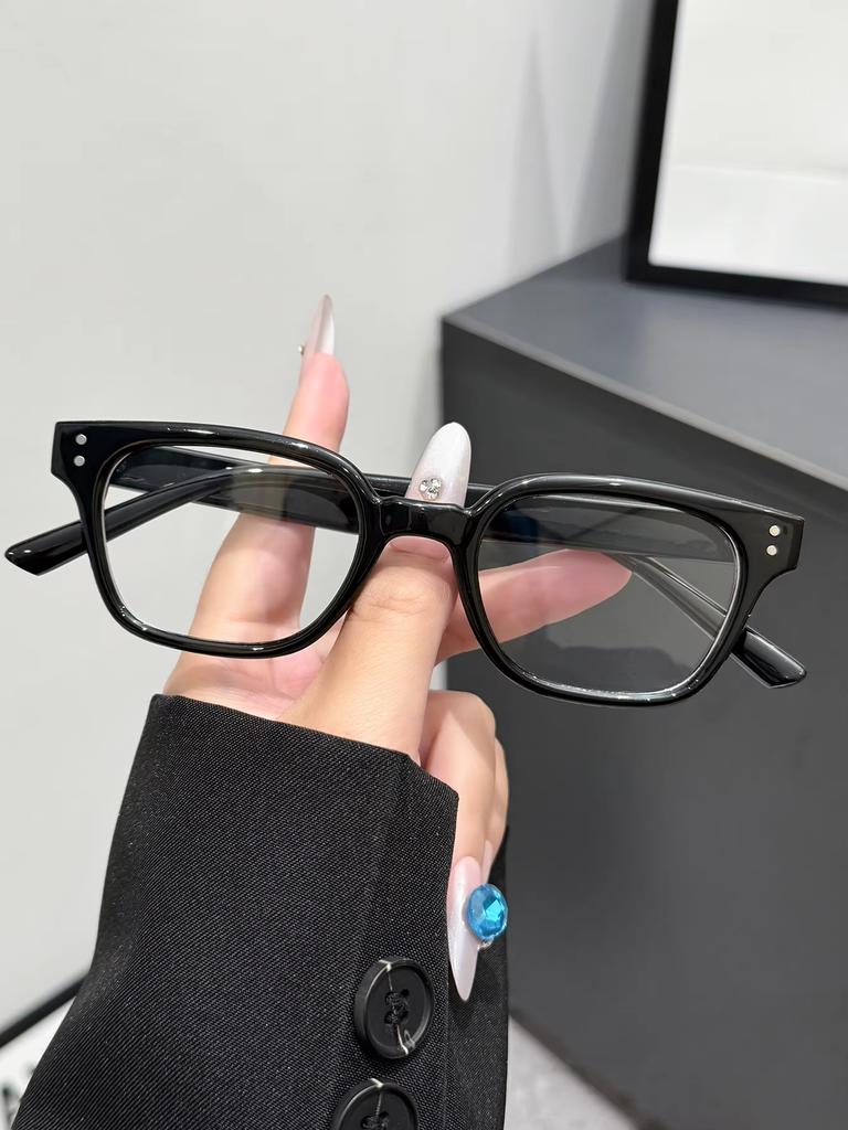 1Pc European and American Classic Popular Square Frame Glasses Set for Men and Women Fashion Glasses