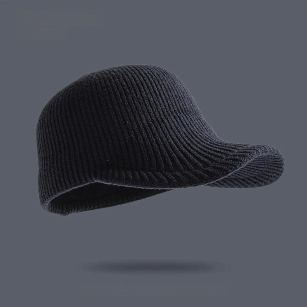 

Casual Versatile Baseball Cap Old Money Style Adjustable elasticity Equestrian Hat Warm Solid Color Woolen Hat Unisex темно-синий