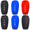 Rubber Car Key Fob Cover Silicone Protector Case for Chevrolet Cruze Malibu Aveo Spark Sonic 4 Buttons Flip Key Accessories