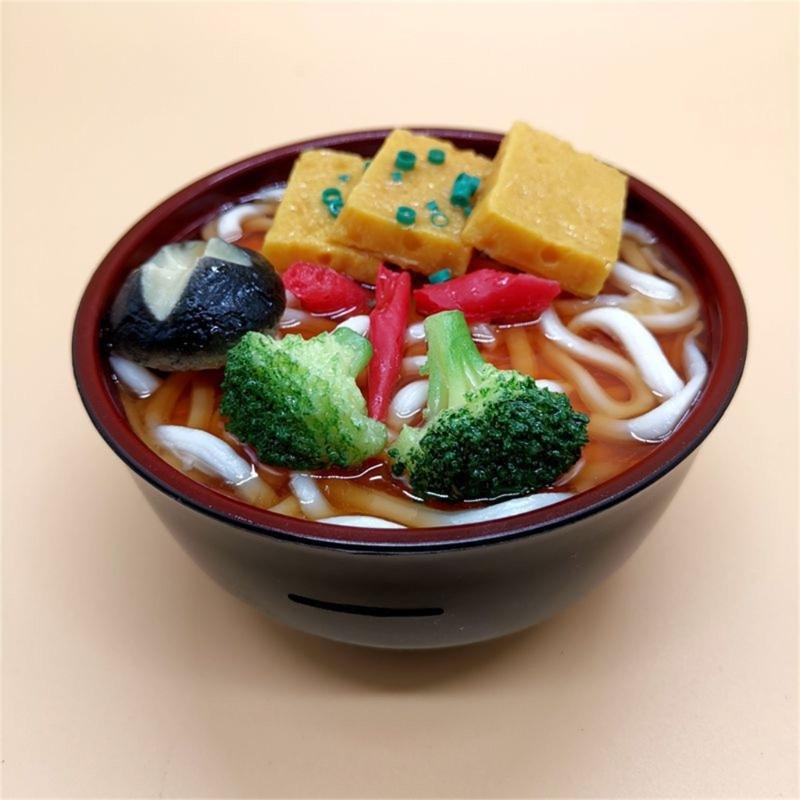 Simulation Food Model Noodles Rice Bowl Mold Window Decoration Photography Props Unique Early Education Puzzle Decor