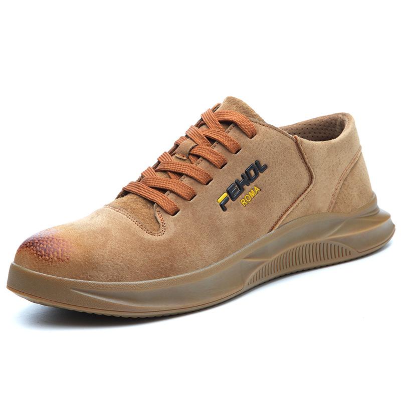 

Work Safety Boots Stab-proof Men s indestructible Sports Shoes Outdoor Steel Baothead Anti-smashing Labor protection Shoes 37