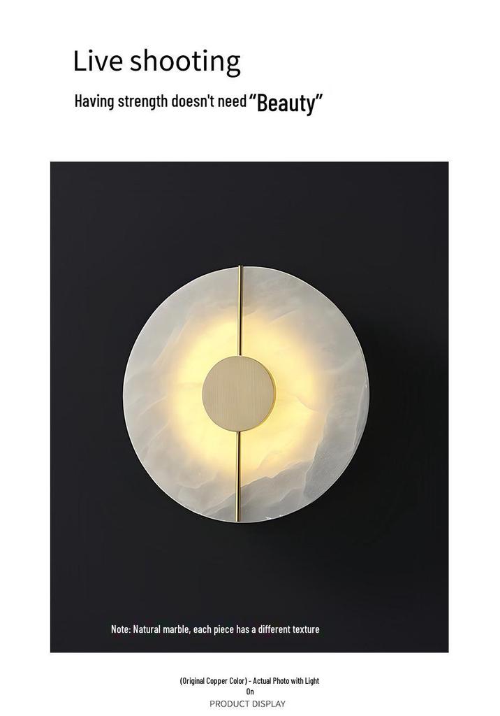 2025 Nordic Luxury Marble-Copper Wall & Bedside Lamp