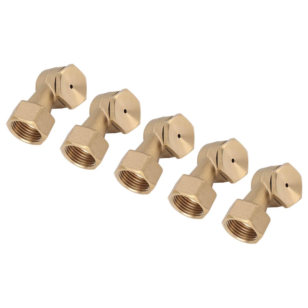 5PCS G1 2in Female Thread Brass Deck Jet Nozzles Durable Waterscape Fountain Nozzle Automatic Waterscape Nozzle for