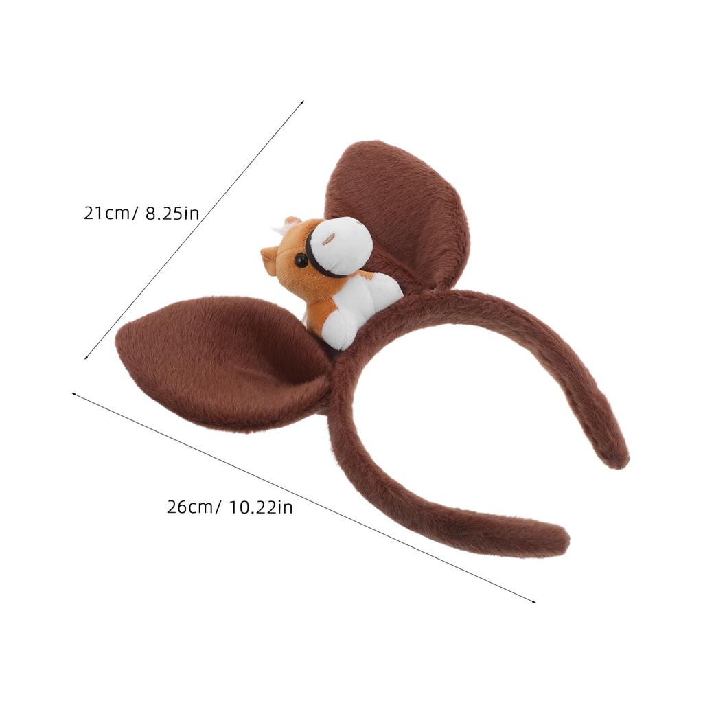 Lurrose Horse Headband, 2026 Zodiac Year of the Horse, Plush Animal Ears, Cosplay Costume for Adults and Children, Perfect for New Year's Cards,