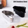 Mesh Colander Portable Strainer Stainless Steel Triangle Sink Shelf Drainage Basket  Household
