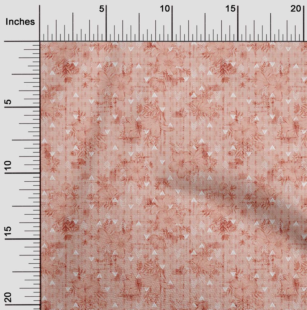 oneOone Cotton Flex Light Mint Green Fabric Texture & Triangle Geometric Craft Projects Decor Fabric Printed By The Yard 40 Inch