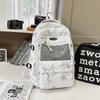 Schoolbag1011 Winter New Pentagram Transparent Pain Bag Backpack Junior High School Student Schoolbag Large Capacity Casual Backpack