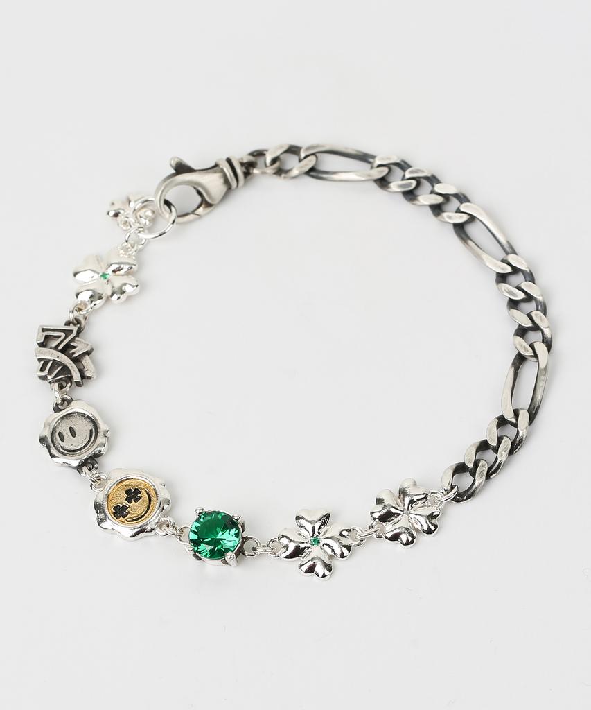 Graynoise Clover Smile Cubic Bracelet (925 Silver)