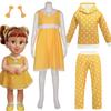 Toy Gabby Cosplay Dress Costume Beast Kingdom Gaby Yellow Dresses Hoodie Kids Story Pants Girls Sweater Cartoon Woody Fancy