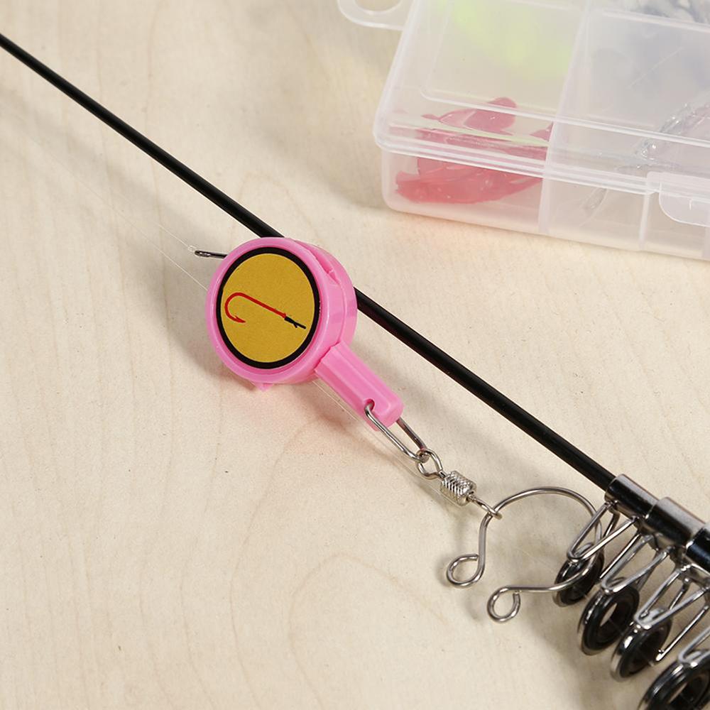 1PCS Fast Tie Nail Knotter Cutter Portable ABS Material Outdoor Activity Fishing Fish Hook Water Repellent Storage Fishing Tools