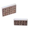 38Pcs Alphabet Stamps Set Alphabet Rubber Stamps Vintage Wooden Rubber A- Z Letter Number Stamp For Crafts Letters DIY Cards